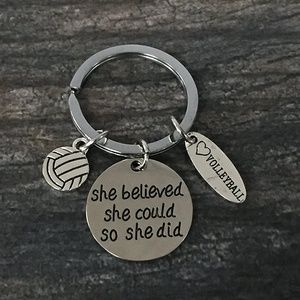 Volleyball Keychain